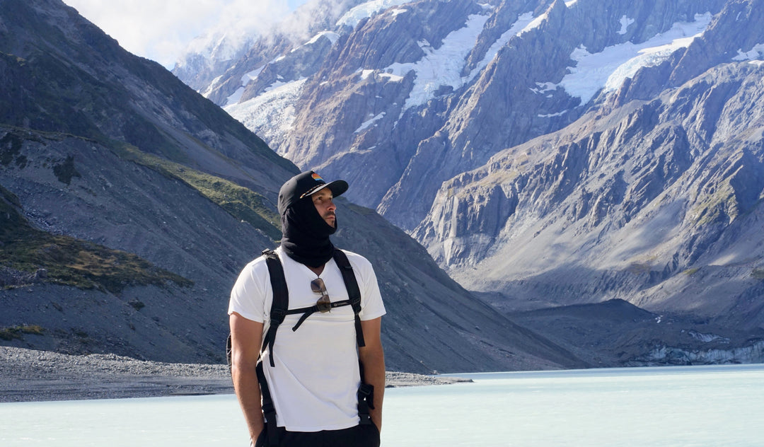 Merino Beanie Wrap - Black