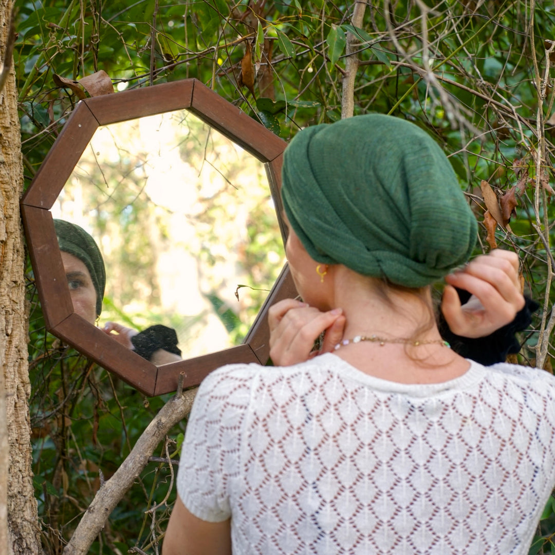 Olive Green Turban Wrap/ Head Wrap