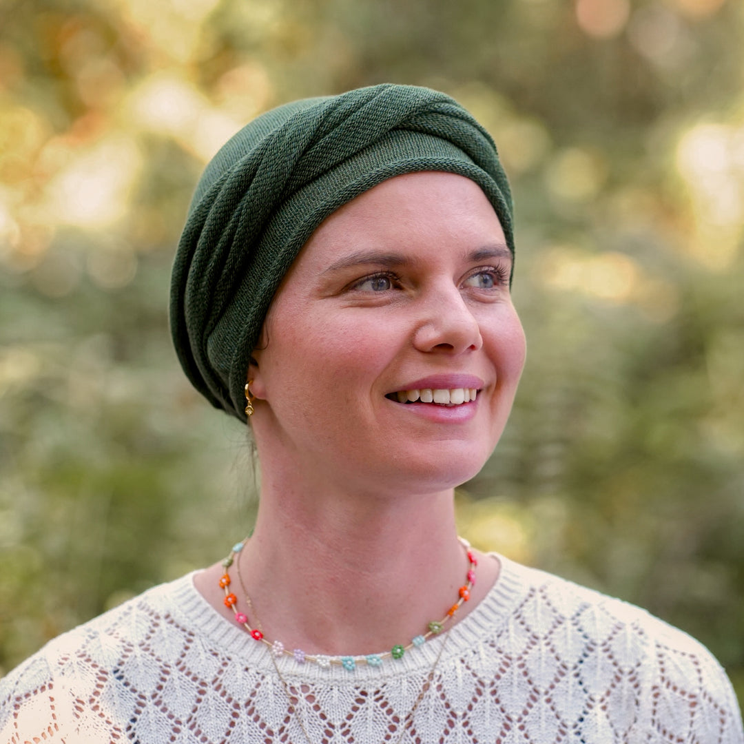 Olive Green Turban Wrap/ Head Wrap