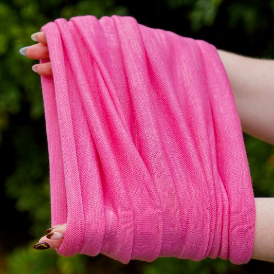 Rose Pink Merino Beanie Wrap