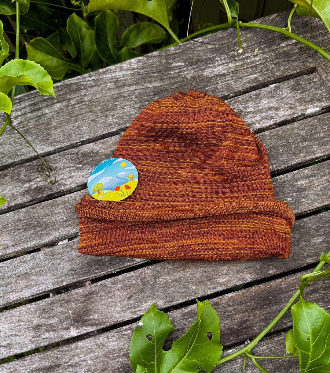Merino Beanie Wrap - Redwood