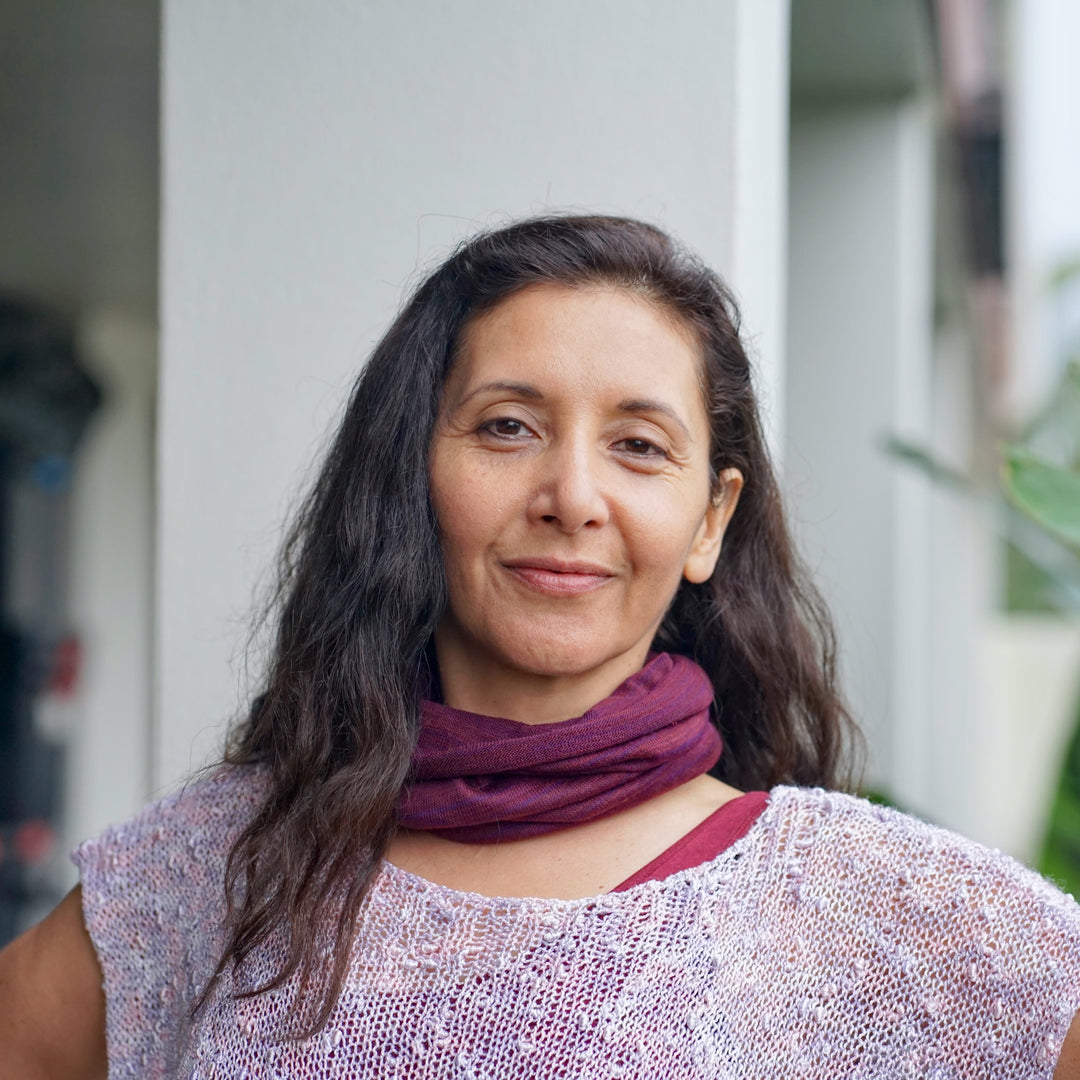 Rustic Plum Merino Beanie Wrap