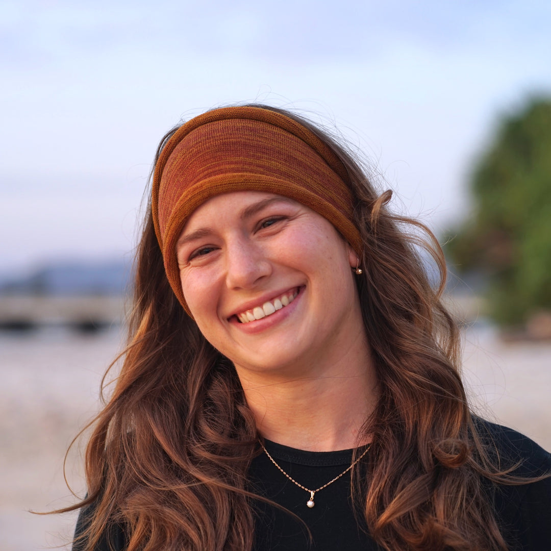 Merino Wide Headband - Redwood
