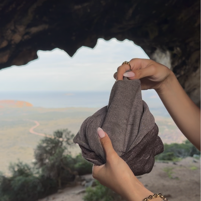 Driftwood Reversible Merino Beanie Wrap