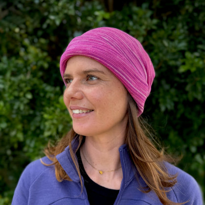 Cherry Blossom Merino Beanie Wrap