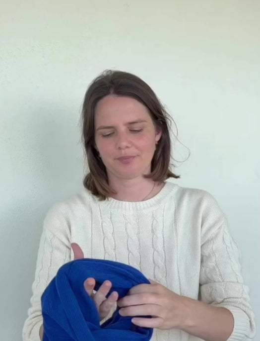 Merino Beanie Wrap - Lapis Blues