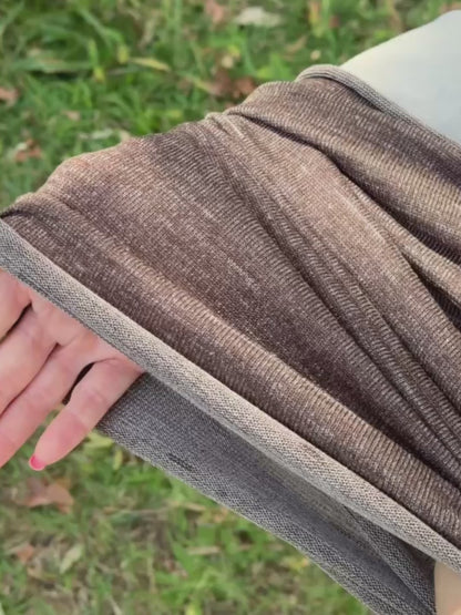 Driftwood Reversible Merino Beanie Wrap