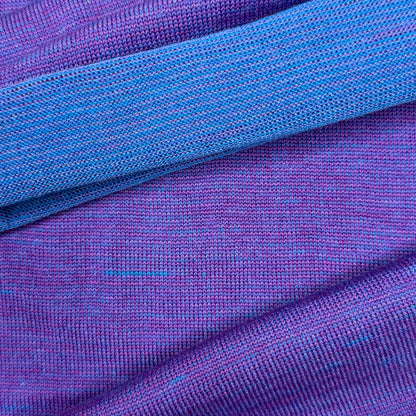 Amethyst & Blue Reversible  Merino Beanie Wrap